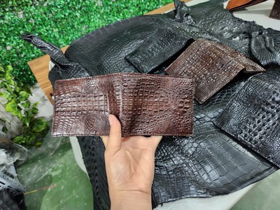 Ví Cá Sấu Nguyên Tấm Chất Lượng Xuất Khẩu Bán Sỉ Số Lượng 5