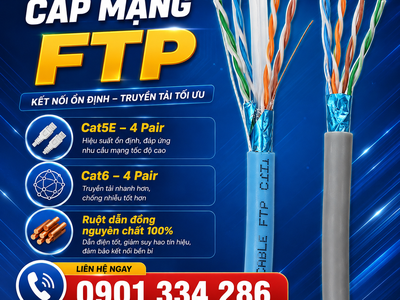 Cáp Mạng Cat5e Cat6 FTP Altek Kabel 4 Pair Chống Nhiễu 100 Đồng 0