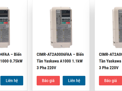 Hướng dẫn lựa chọn Biến tần A1000 phù hợp với công suất động cơ 0