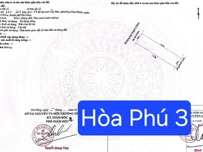 Bán gấp đất mặt tiền đường hoà phú 3 vị trí đẹp 2