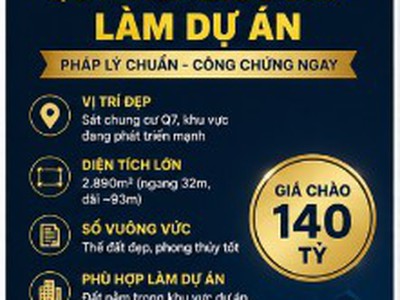 huỳnh tấn phát quỹ đất 2.890m làm dự án sát chung cư q7 140 tỷ 1