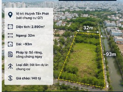 huỳnh tấn phát quỹ đất 2.890m làm dự án sát chung cư q7 140 tỷ 2