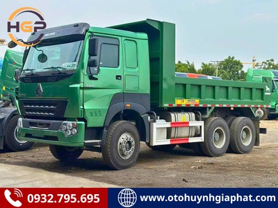 Xe tải ben HOWO V7G 380HP 2 cấu hình: 3 chân   4 chân   Thùng vuông   Thùng U 0