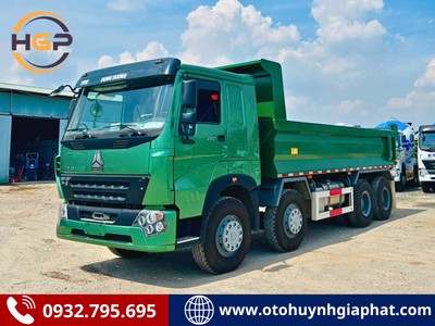 Xe tải ben HOWO V7G 380HP 2 cấu hình: 3 chân   4 chân   Thùng vuông   Thùng U 1
