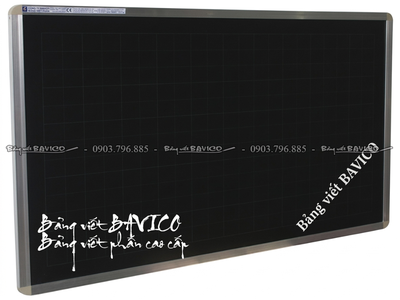 Bảng đen viết phấn Poly Taiwan treo tường kẻ ô ly vuông 5cm 1
