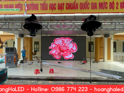 Lắp Đặt Màn Hình LED P4 3840Hz Tại Trường Tiểu Học Minh Châu 0