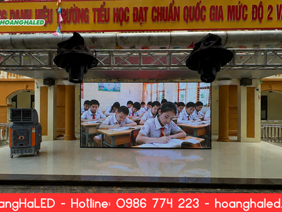 Lắp Đặt Màn Hình LED P4 3840Hz Tại Trường Tiểu Học Minh Châu 2