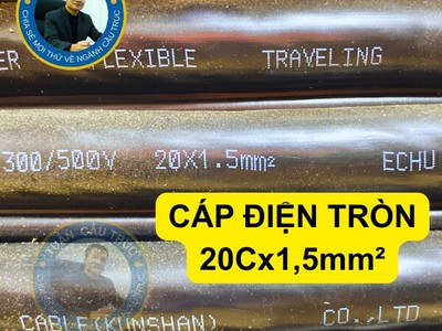 Cáp điện tròn 20Cx1.5mm 0