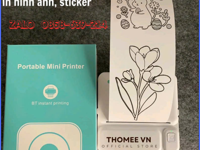 Máy In Nhiệt MiNi Kết Nối Bluetooth , In Tem Dán, In Đơn Hàng, Hình Ảnh, Mã Vận Đơn - Máy In Nhiệt 4