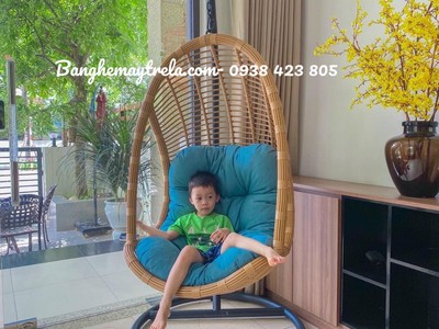 Xích đu mây nhựa ban công 2