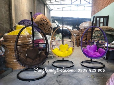 Xích đu mây nhựa ban công 4