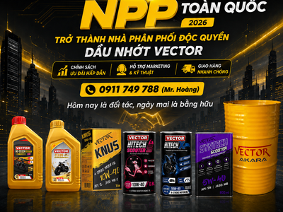 Tìm NPP Dầu nhớt xe máy VECTOR tại các tỉnh thành 0
