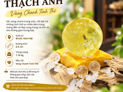 Cầu đá thạch anh vàng 0