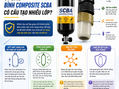 Bình Composite SCBA gồm những lớp nào Vì sao bình có nhiều lớp 0