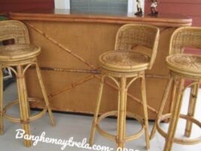 Ghế quầy bar mây 2
