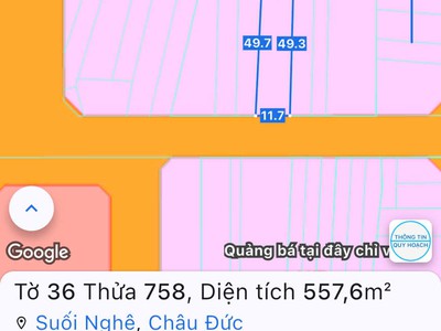 Đất đối diện cổng chợ mới KCN Châu Đức vị trí hiếm 0