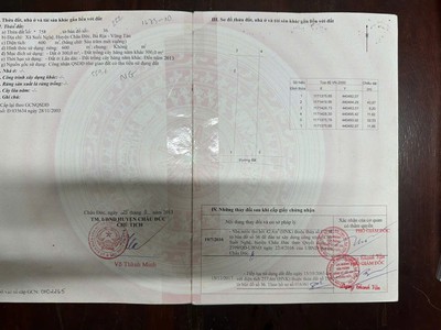 Đất đối diện cổng chợ mới KCN Châu Đức vị trí hiếm 1