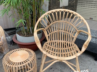 Ghế mây nhỏ đuôi công 0