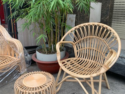 Ghế mây nhỏ đuôi công 1