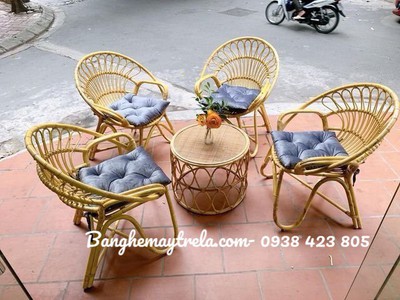 Ghế mây nhỏ đuôi công 7