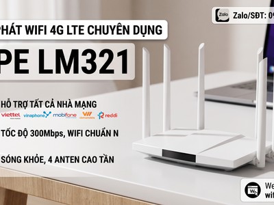 Bộ phát wifi 4G siêu tốc CPE LM321 0
