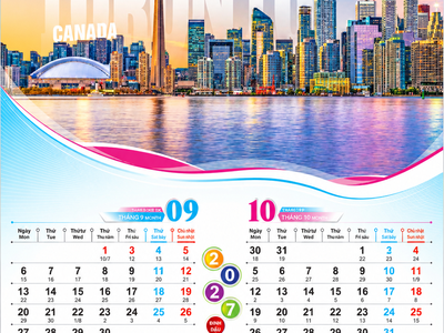 Bảng Giá Lịch 7 Tờ 2027 Mẫu Đẹp, In Theo Yêu Cầu 4