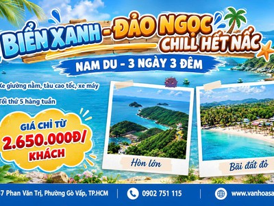 Đảo Nam Du 3N3Đ 0