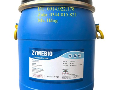 ZymeBio, Enzyme Cellulase, phân hủy gốc rạ, xác lá cây, tảo tàn hiệu quả cho ao nuôi 0