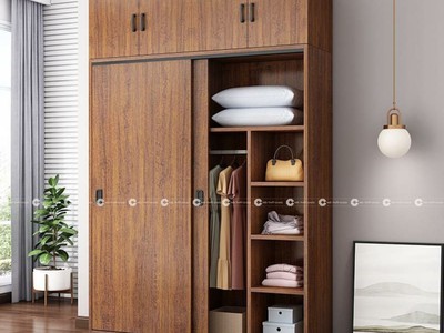 Tủ Quần Áo Gỗ Công Nghiệp Cửa Lùa Hiện Đại Tối Ưu Không Gian 2