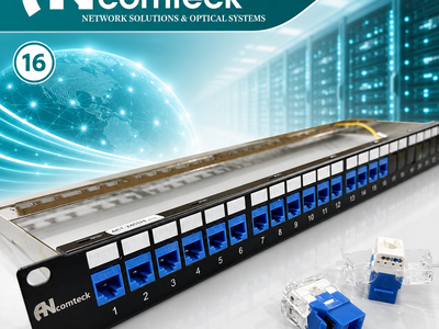 Sẵn kho Patch panel 16 cổng Cat6 UTP mã ACT-16S1U, ACT-JK28-C6-US chính hãng ANCOMTECK 0