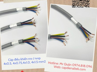Altek Kabel: Cáp điều khiển 4 lõi mềm Rvv, Rvvp 4