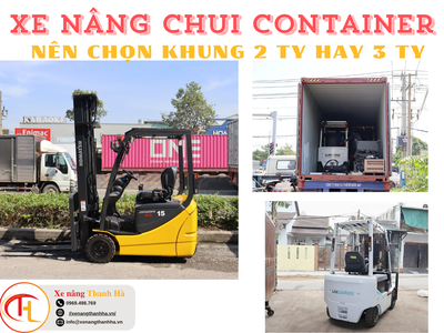 Xe nâng chui container 2 ty 2 lao và 3 ty 3 lao 0