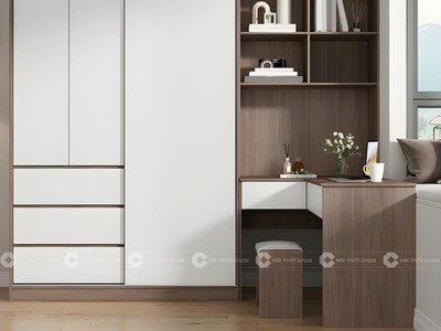 Tủ Áo Gỗ Công Nghiệp MDF Cánh Lùa Hiện Đại Cho Phòng Ngủ 1
