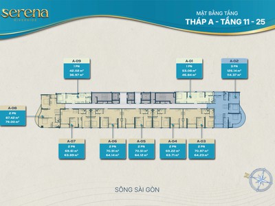 Serena Riverside căn hộ chuẩn Resort view sông sài gòn giá 56tr/m2 6