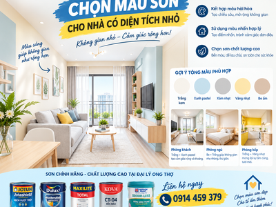Nhà Nhỏ-Chọn Màu Sao Để Trông Rộng Hơn 0