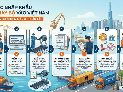 Thủ tục nhập khẩu máy chạy bộ 0