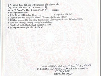 Bán đất xã nghĩa thành, tp.hcm 0