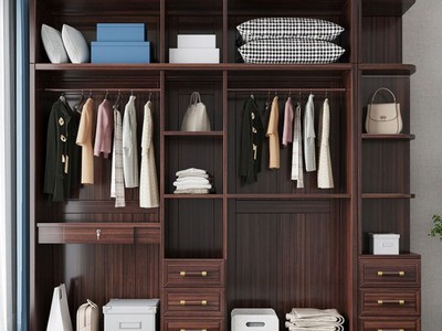 Tủ Quần Áo Gỗ Óc Chó Kiểu Cổ Điển Sang Trọng 2