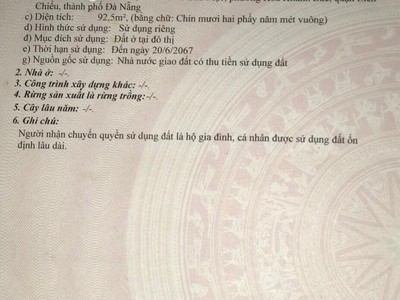Bán đất đường bàu mạc 20 - liên chiểu - đà nẵng 2