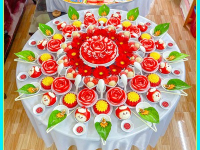 Tone Đỏ Rực Rỡ Mâm Cúng Đầy Tháng Đầy Ý Nghĩa 0