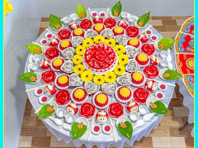 Tone Đỏ Rực Rỡ Mâm Cúng Đầy Tháng Đầy Ý Nghĩa 3