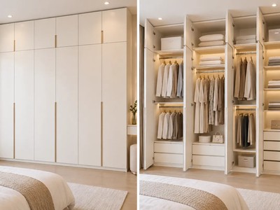 Thi Công Tủ Quần Áo Kịch Trần Đặt Đóng Tại Xưởng, Lắp Đặt Tận Nhà 0