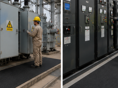 Thảm Cách Điện CG-JYD 10KV Mặt Rãnh 0