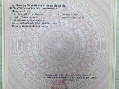 Bán 223 m2 đất ở tại cần giờ, tphcm 4