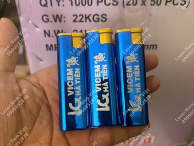 Nhận khắc laser logo lên bật lửa theo yêu cầu 0