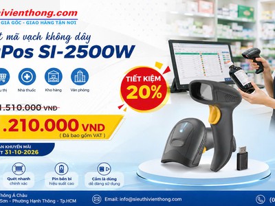 Đột Phá Tốc Độ Quét Mã Vạch Cùng KingPos SI-2500W Ưu Đãi Đến 31/10 0