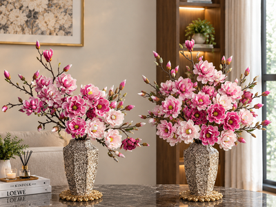 Một combo bình cắm hoa mộc lan Hai cách cắm, hai phong cách decor FULO 0