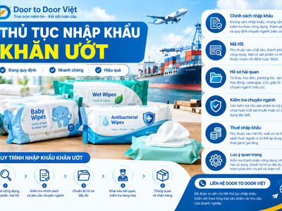 Thủ tục nhập khẩu khăn ướt 0