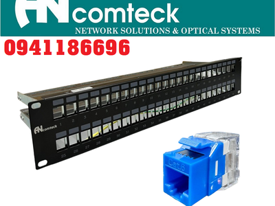 Annam Sẵn kho patch panel 24 cổng Cat6A FTP mã ACT-24S1U, ACT-S6A-001 chính hãng ANCOMTECK 3