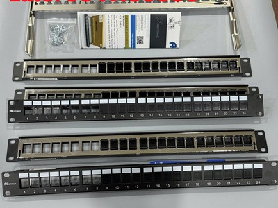 Annam Sẵn kho patch panel 24 cổng Cat6A FTP mã ACT-24S1U, ACT-S6A-001 chính hãng ANCOMTECK 2